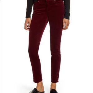KFTK Maroon Corduroy Skinny Pants Sz 12P
